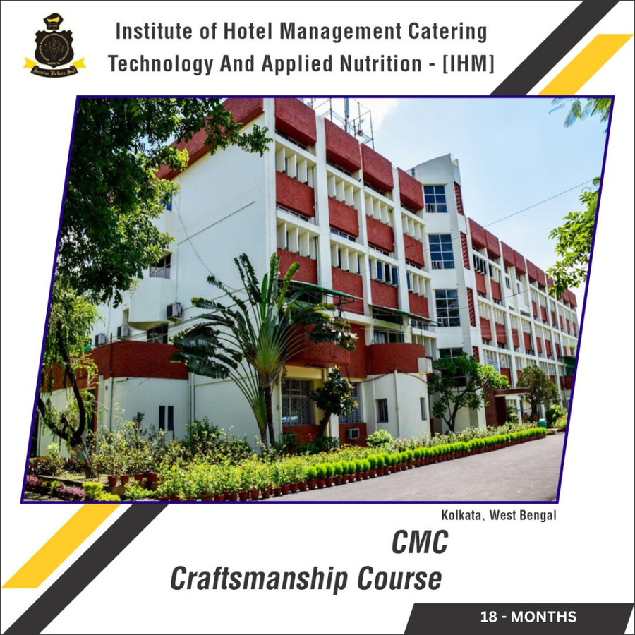 Craftsmanship Course in food production at Institute of  Hotel Management  Catering Technology &  Applied Nutrition  , Kolkata
